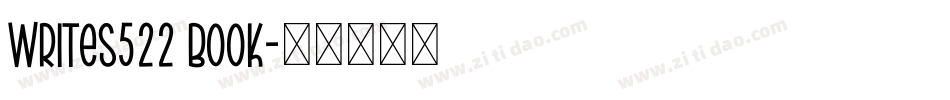 writes522 Book字体转换